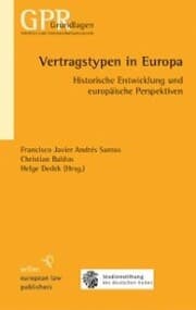 Cover von Vertragstypen in Europa