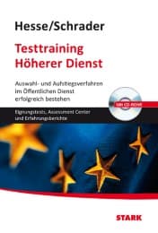 Cover von STARK Testtraining Höherer Dienst