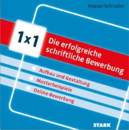 Cover von 1x1 die erfolgreiche schriftliche Bewerbung