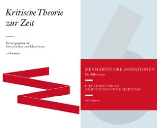 Cover von Kombipack 'Kritische Theorie zur Zeit' und 'Menschentiere, Sensationen. Ein Bilderbogen'