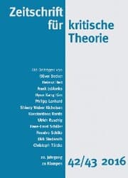 Cover von Zeitschrift für kritische Theorie / Zeitschrift für kritische Theorie, Heft 42/43