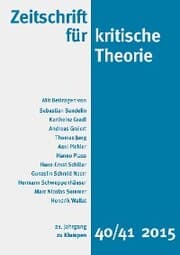 Cover von Zeitschrift für kritische Theorie / Zeitschrift für kritische Theorie, Heft 40/41
