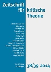 Cover von Zeitschrift für kritische Theorie / Zeitschrift für kritische Theorie, Heft 38/39