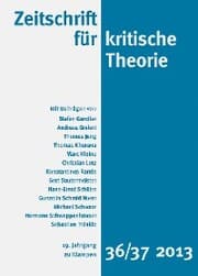 Cover von Zeitschrift für kritische Theorie / Zeitschrift für kritische Theorie, Heft 36/37