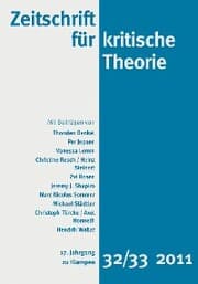 Cover von Zeitschrift für kritische Theorie / Zeitschrift für kritische Theorie, Heft 32/33