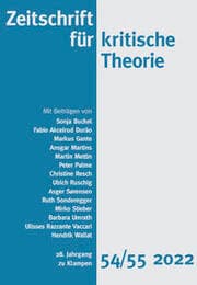 Cover von Zeitschrift für kritische Theorie / Zeitschrift für kritische Theorie, Heft 54/55 (2022)