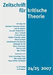 Cover von Zeitschrift für kritische Theorie / Zeitschrift für kritische Theorie, Heft 24/25