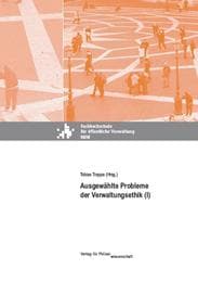 Cover von Ausgewählte Probleme der Verwaltungsethik (I)