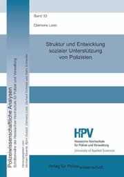 Cover von Struktur und Entwicklung Sozialer Unterstützung von Polizisten
