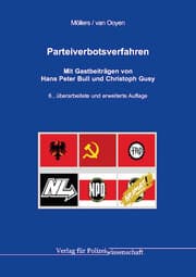 Cover von Parteiverbotsverfahren