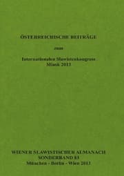 Cover von Österreichische Beiträge zum Internationalen Slawistenkongress Minsk 2013