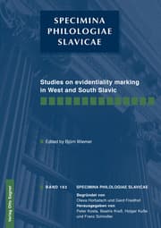Cover von Studies on evidentiality marking in West and South Slavic