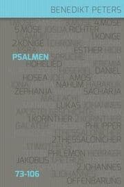 Cover von Psalmen 73 - 106