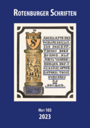 Cover von Rotenburger Schriften