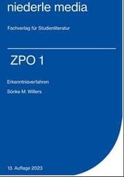 Cover von ZPO I - Erkenntnisverfahren