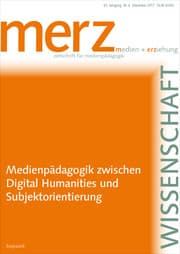 Cover von Medienpädagogik zwischen Digital Humanities und Subjektorientierung