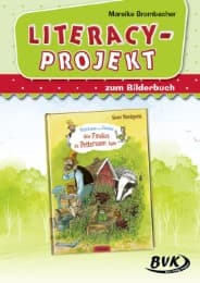 Cover von Literacy-Projekt zum Bilderbuch Sven Nordqvist 'Wie Findus zu Pettersson kam'