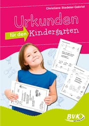 Cover von Urkunden für den Kindergarten