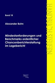 Cover von Mindestanforderungen und Benchmarks ordentlicher Chancenberichterstattung im Lagebericht