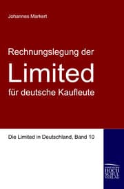 Cover von Rechnungslegung der 'Limited' für deutsche Kaufleute