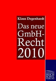 Cover von Das neue GmbH-Recht 2010