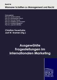 Cover von Ausgewählte Fragestellungen im internationalen Marketing