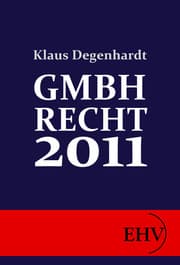 Cover von GMBH-RECHT 2011