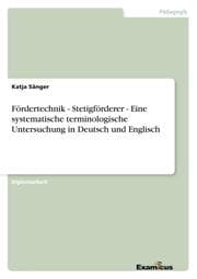 Cover von Fördertechnik - Stetigförderer - Eine systematische terminologische Untersuchung in Deutsch und Englisch