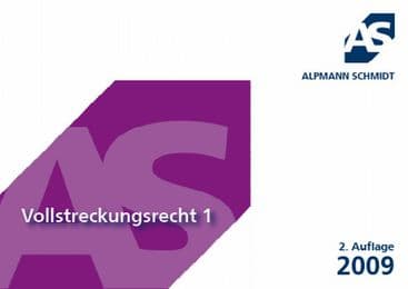 Cover von Vollstreckungsrecht 1