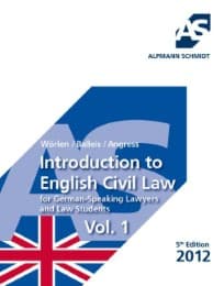 Cover von Introduction to English Civil Law 1