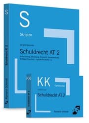 Cover von Skript Schuldrecht AT 2/Karteikarten Schuldrecht AT 2