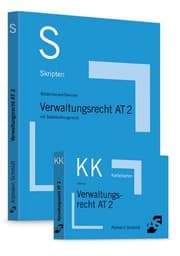 Cover von Bundle Wüstenbecker, Skript Verwaltungsrecht AT 2 + Sommer, Karteikarten Verwaltungsrecht AT 2