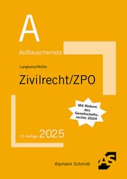 Cover von Aufbauschemata Zivilrecht/ZPO