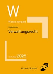 Cover von Wissen kompakt Verwaltungsrecht