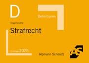 Cover von Definitionen Strafrecht