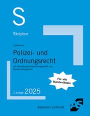 Cover von Skript Polizei- und Ordnungsrecht