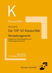 Cover von Die TOP 50 Klausurfälle Verwaltungsrecht