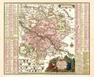 Cover von Historische Karte: Dresden mit Umgebung, um 1757