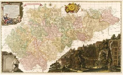 Cover von Historische Karte: Erzgebirgischer Kreis - Carte von Ertzgebürgischen Creysse in Churfurstenthum Sachssen mit allen derinnen befindlichen Aembtern und Herrschafften 1760