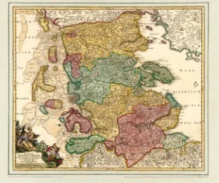 Cover von Historsiche Karte: Schleswig mit den Nordfriesischen Inseln, um 1720