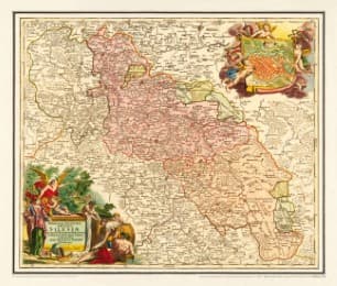 Cover von Historische Karte: Schlesien 1724