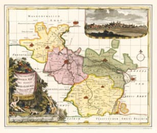Cover von Historische Karte: Hochstift Merseburg, 1720 (Plano). Ämter Merseburg, Lauchstädt, Lützen, Schkeuditz und Zwenkau