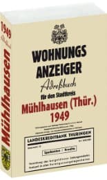 Cover von Adressbuch Einwohnerbuch der Stadt Mühlhausen in Thüringen 1949