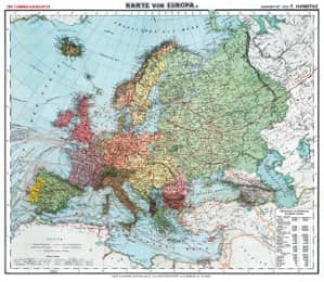 Cover von General-Karte von Europa - um 1910