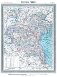 Cover von Historische Karte: Provinz POSEN im Deutschen Reich - um 1905 [gerollt]