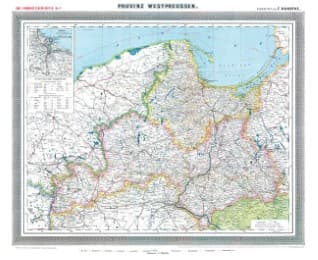 Cover von Historische Karte: Provinz WESTPREUSSEN im Deutschen Reich - um 1905 [gerollt]
