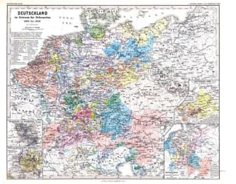 Cover von Historische REFORMATIONSKARTE: Die Reformation - DEUTSCHLAND 1492 bis 1618 (Plano)