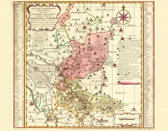 Cover von Historische Karte: Ämter Liebenwerda und Schlieben, 1753 (Plano)