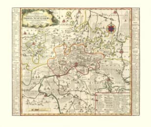 Cover von Historische Karte: Amt Senftenberg, 1757 (Plano)