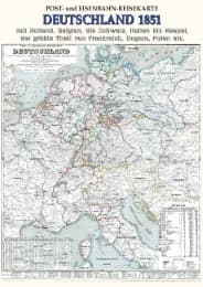 Cover von Post- und Eisenbahn-Reisekarte Deutschland, 1851